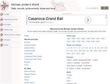 Tablet Screenshot of michaeljordansworld.com